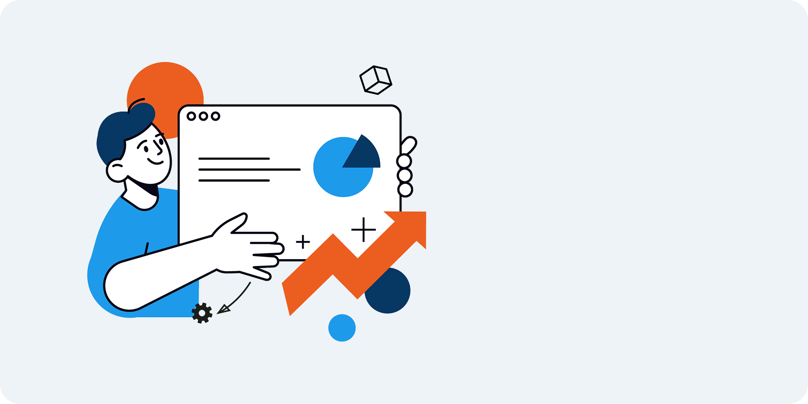 OBSS Apps - Keychain Illustrasyon - Flexible Admin & Powerful Reporting 1-1