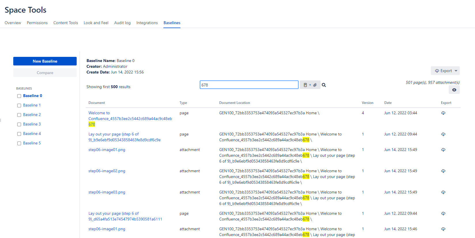 baselines for confluence's new features. 