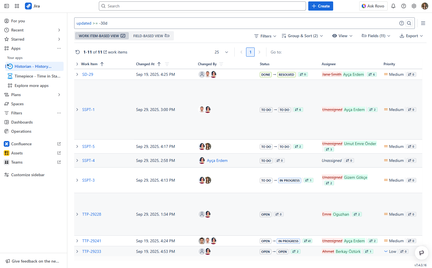 work-item-based-view